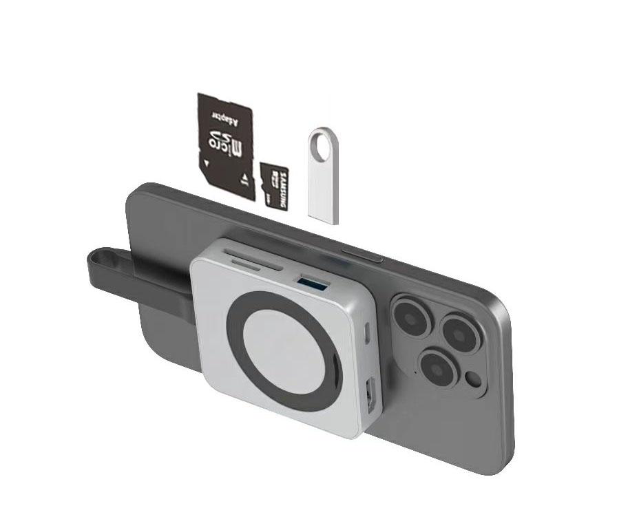 Multifunction M.2 Magnetic Rotating Bracket SSD Enclosure