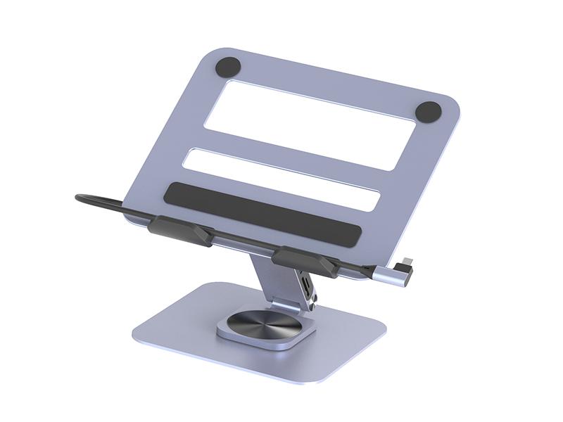 7in1 USB-C Loptop Stand Docking Station—360 ° Rotation (YFC-ZJ701)